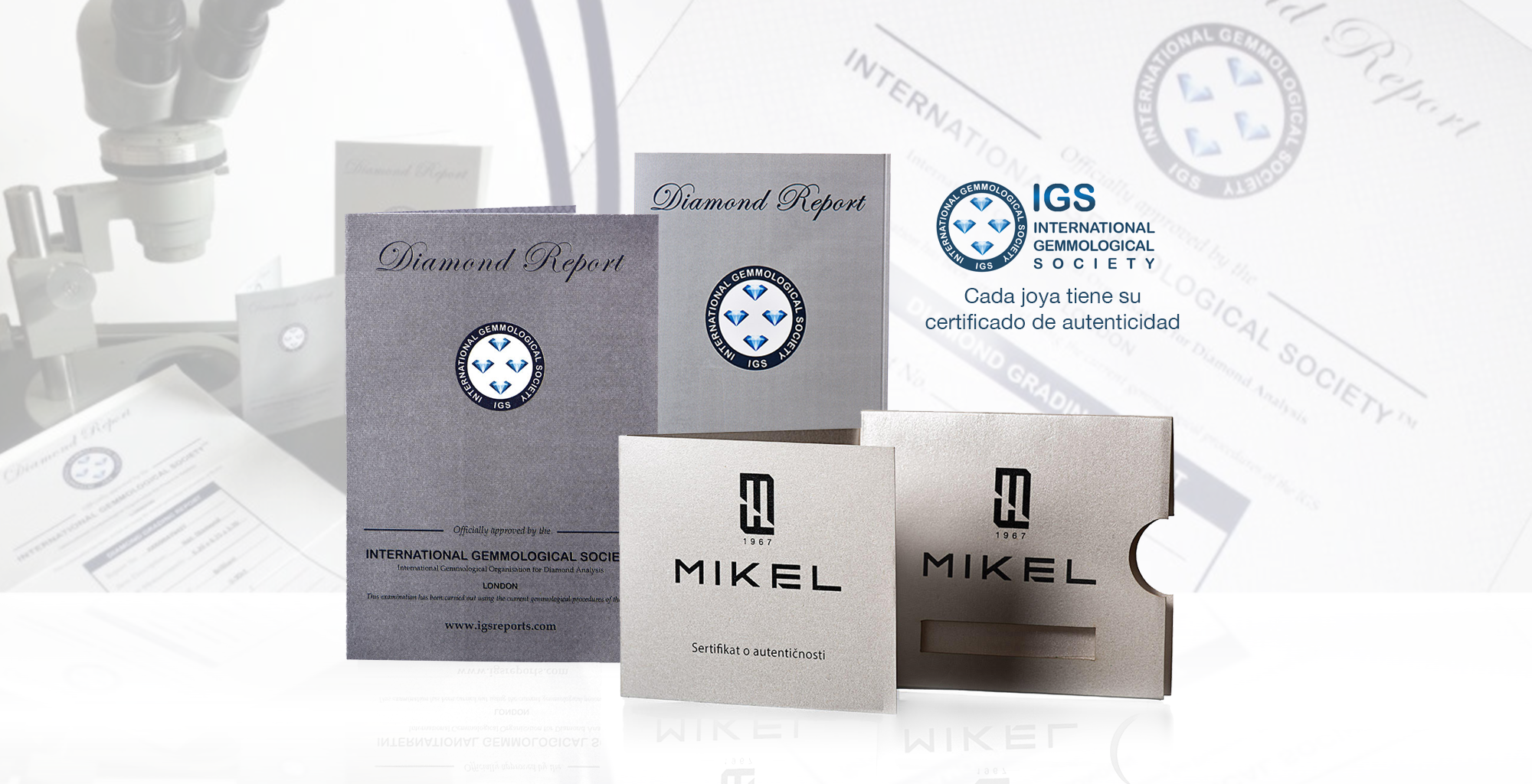 Mikel F Diamond Centar posee los certificados de autenticidad para cada joya que vende en sus tiendas.